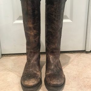 FRYE Melissa Button Boot Distressed Women SIZE 7